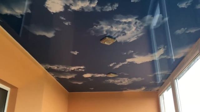 Натяжной Потолок Фото Печать Облока смотреть онлайн