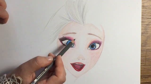 Как нарисовать Эльзу Холодное сердце 2. How to draw Elsa Frozen 2 смотреть онлайн