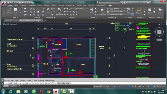 Học autocad 2015 tiếng việt Bài 6- Thiết lập và quản lý layer смотреть онлайн