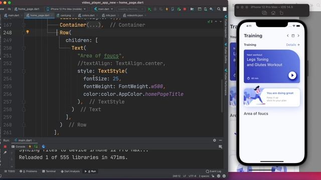 Flutter App Development Tutorial for Beginners iOS | Android | Complex UI | Training App GetX смотреть онлайн