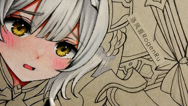 Noelle Remake: Anime-style game character | Coloring | lineart | Drawing | Blending| 298 смотреть онлайн