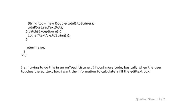 Android : Converting double to string смотреть онлайн