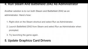 How To Fix Battlefield 2042 Not Launching On Steam