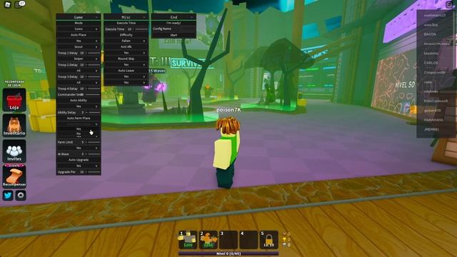 ROBLOX Tower Defense Simulator SCRIPT AUTO FARM MUITO OP!! (Funcionando 2021) смотреть онлайн