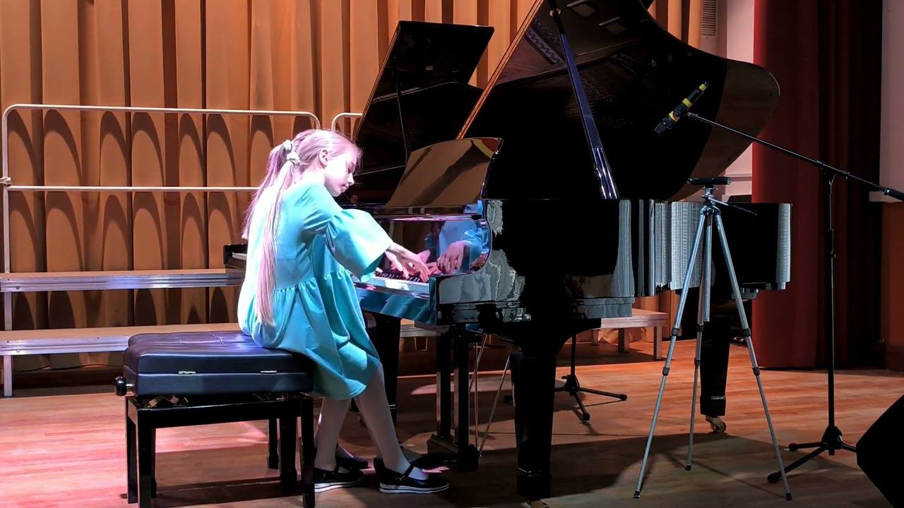 9. А. Аренский - «Сказка» соч.34 №1. Исп. Грибова Елизавета, Завьялова Полина смотреть онлайн