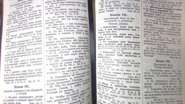 Чтение Библии ? Псалтырь - Псалом 102. смотреть онлайн