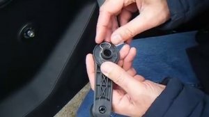 Снятие ручки стеклоподЪёмника KIA RIO