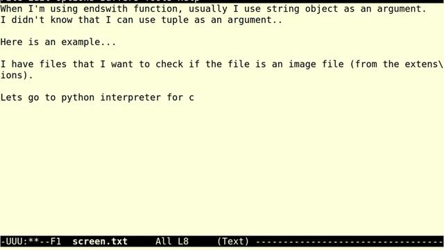Python - Using Tuple as an Argument in endswith Function смотреть онлайн