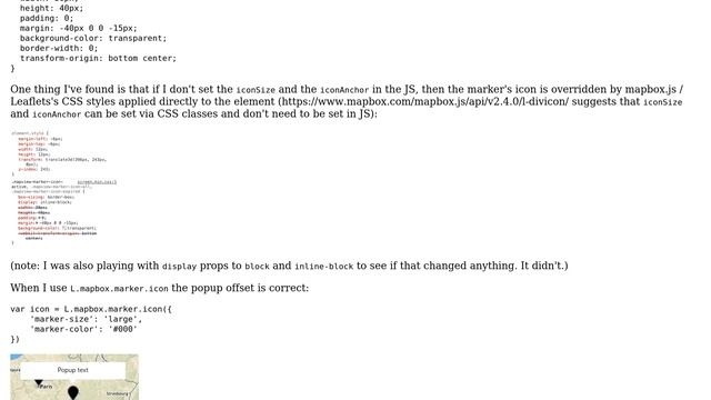GIS: Leaflet / Mapbox.js: incorrect Popup offset using divIcon with CSS class смотреть онлайн