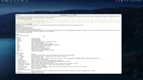 How to install pip on Mac / Mac Terminal- command not found: pip