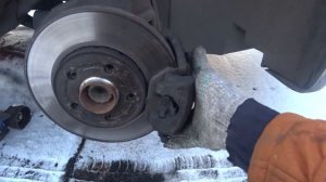 Фабия-замена тормозных дисков и колодок