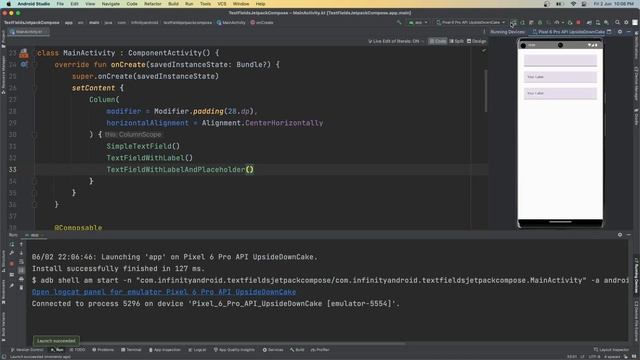 Jetpack Compose: TextField | Step-by-Step Guide | Android Tutorial смотреть онлайн