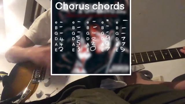 MCR - THE GHOST OF YOU (Guitar cover with on screen tabs) смотреть онлайн