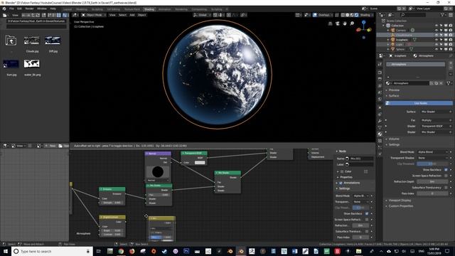 Blender 2.8 tutorial | eevee | How to make a planet | Part 3/4 - Creating the atmosphere смотреть онлайн