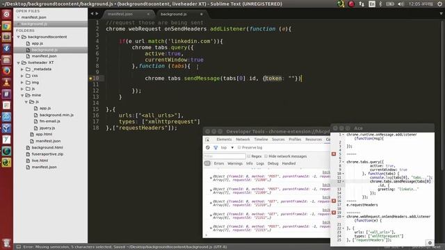 chrome extension - monitor webRequest headers - background messaging to content смотреть онлайн