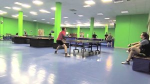 Настольный теннис.Розыгрыш важного очка !!!!