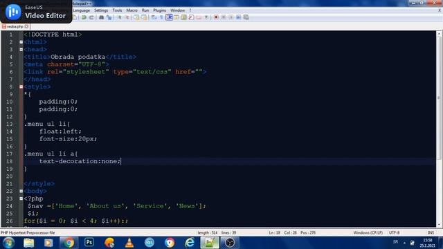 Responsive Navigation Menu Bar using [PHP, HTML and CSS]... смотреть онлайн