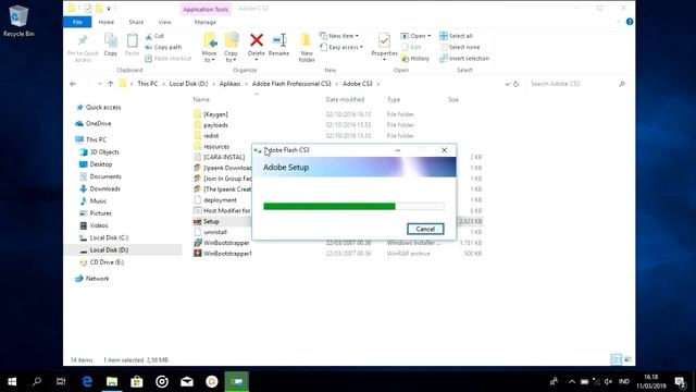 [cara] Install Adobe Flash CS3 Professional