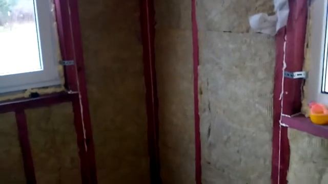 Утепление в каркасном дом ROCKWOOL. смотреть онлайн