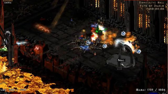 Ball lightning/ Discharge Sorc Path of Diablo смотреть онлайн