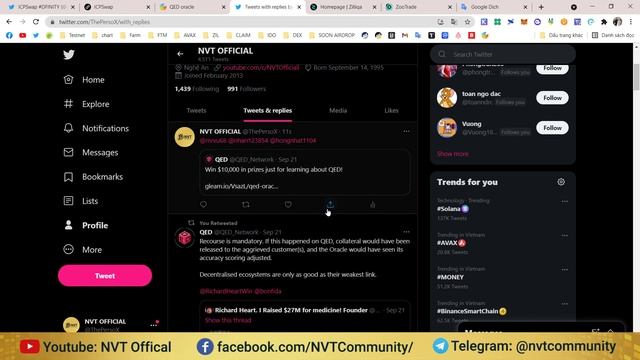 #81 Hướng dẫn tham gia chia sẻ 10.000$ token QED Oracle protocol (dự án tiềm năng) смотреть онлайн
