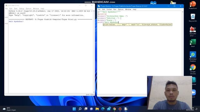 Belajar Python #String dan Input смотреть онлайн