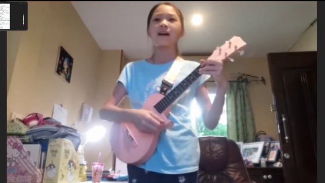 Fleur - playing Ukulele song "Lost star"🎸| fleur Dulyavit смотреть онлайн