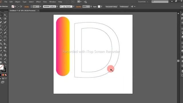 how to simple D fur logo|illustrator CC|Ayesha graphic designer смотреть онлайн