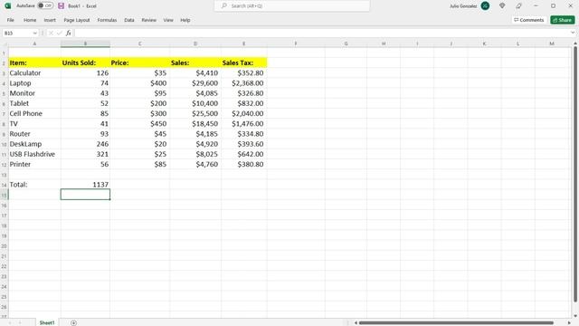 How To Take The Sum of a Column of Data In Excel смотреть онлайн
