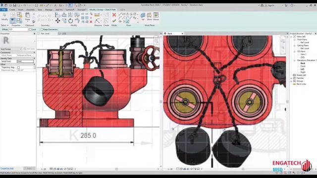 FAMILY REVIT MEP #8.1: TIPS FAMILY - CREATING 4 WAY INLET BREECHING VALVE (P1) смотреть онлайн