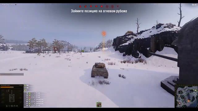 World of Tanks - Топография Сценарий 1(Карта Линия Маннергейма) Атака через берег Бронированный тан смотреть онлайн