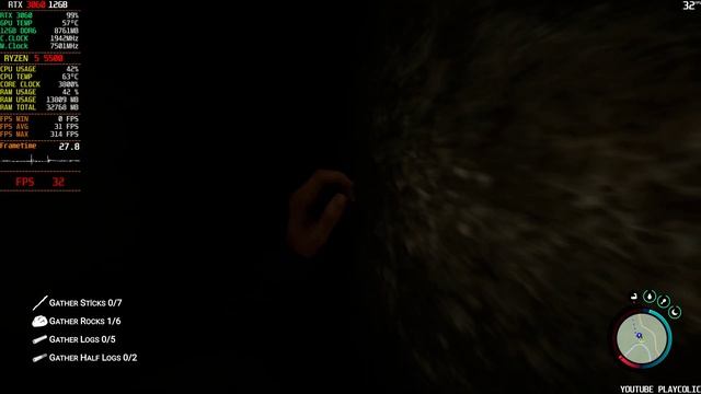 Sons of the Forest : RTX 3060 12GB + AMD RYZEN 5 5500 ( Ultra Graphics RTX OFF / DLSS OFF ) смотреть онлайн