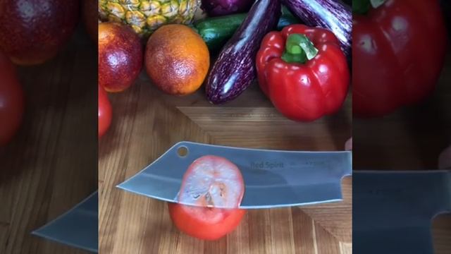 F. Dick Red Spirit AJAX Chef Knife demonstration смотреть онлайн