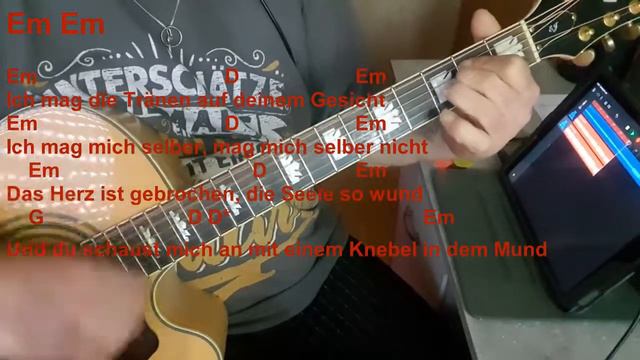 Lindemann/Rammstein - Knebel - Akustik Cover Text und Akkorde смотреть онлайн