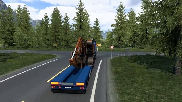 ETS2 1.40 | Oslo To Kristiansand | Large Excavator смотреть онлайн