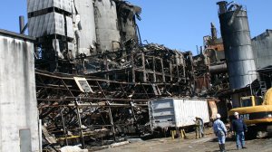 Взрыв сахарной пыли на фабрике