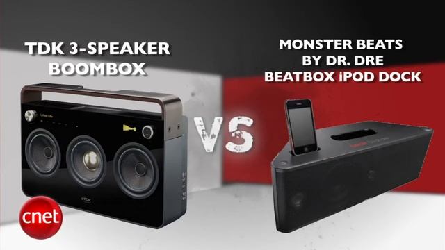 TDK Three Speaker Boombox vs. Monster Beats By Dr. Dre Beatbox iPod Dock video смотреть онлайн