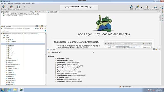 Understanding the user interface in Toad Edge смотреть онлайн