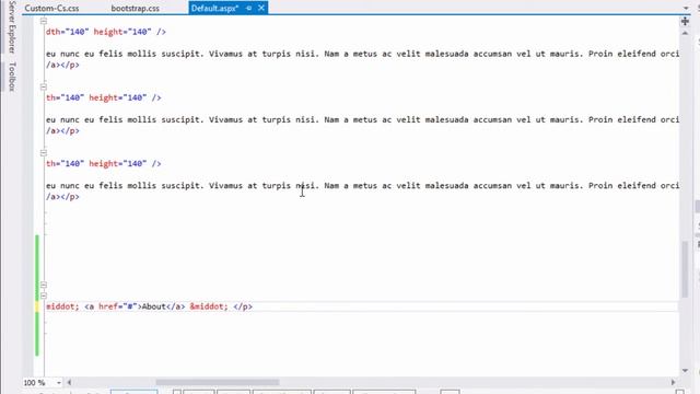 Responsive Website - ASP .NET & Bootstrap - Part 5 - Footer Design смотреть онлайн