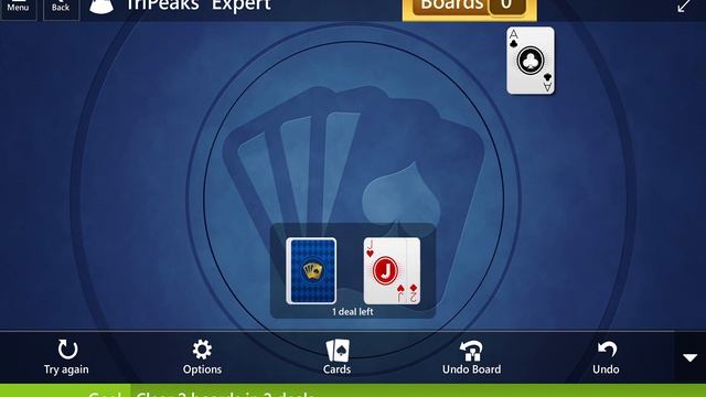 Microsoft Solitaire Collection: TriPeaks - Expert - August 27, 2020 смотреть онлайн