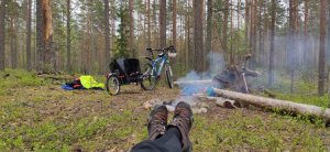 Первый Велопоход \ 70 км \ Велоприцеп