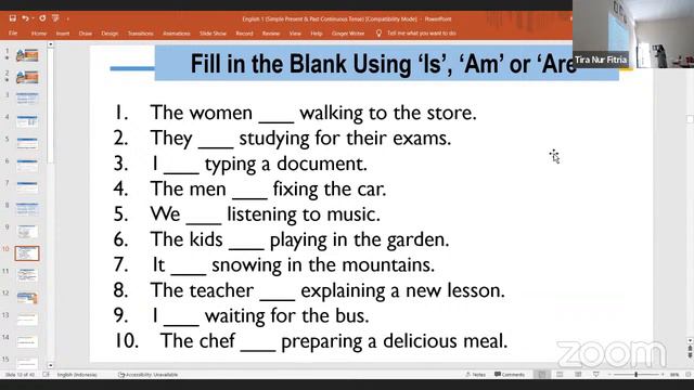 Meeting 12 - Simple Present and Past Continuous Tense - SE.1A (12 Desember 2023) смотреть онлайн