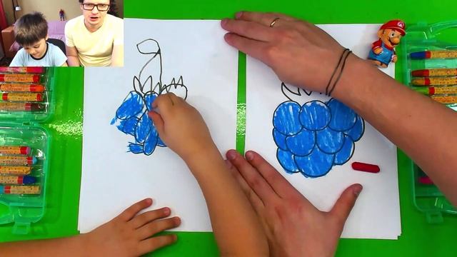 Мы рисуем ЯГОДКУ с Ромой / Как нарисовать Ежевику смотреть онлайн