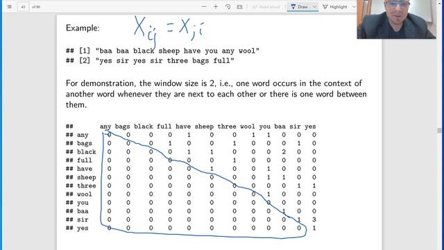 MH4510 Lecture 9 part 4 - term co-occurrence matrix смотреть онлайн
