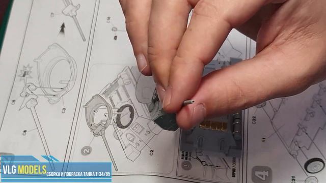 Сборка и покраска танка Т-34/85 (диорама танковый бой часть 4) смотреть онлайн