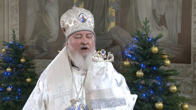 Поздравление председателя СКВК митрополита Кирилла с Рождеством Христовым смотреть онлайн
