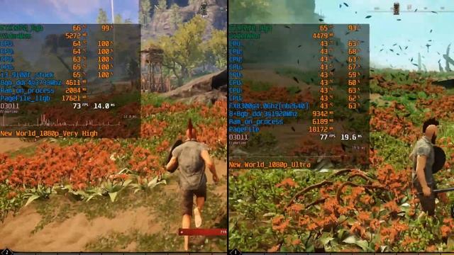 New World, FX 8300 vs i3 9100f, GT X1070, 1080p, Ultra Settings смотреть онлайн
