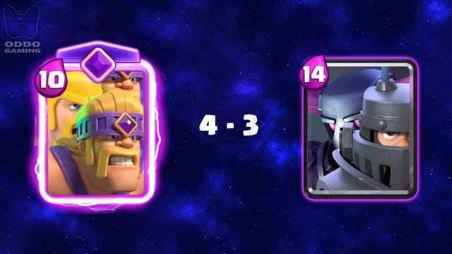 EVOLVED BARBARIANS TEAM Vs PEKKA + MEGA KNIGHT | 10v2 смотреть онлайн