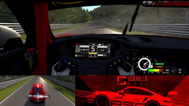 Assetto Corsa - Porsche 992 GT3 Cup by Guerilla Mods on Nordschleife смотреть онлайн