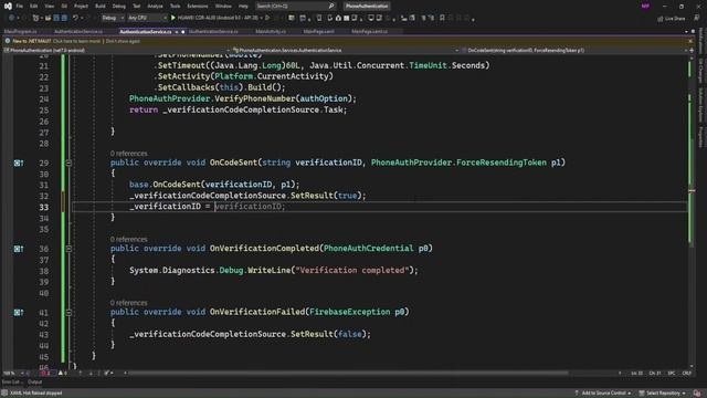 Firebase Phone Authentication .NET MAUI (Android) смотреть онлайн